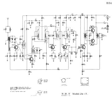 HMV ;Australia J4 17 schematic circuit diagram